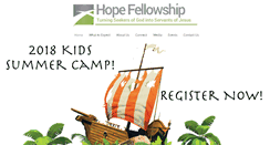 Desktop Screenshot of hope-fellowship.net